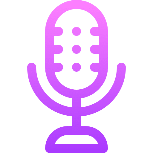 Microphone sound vintage electronics icon