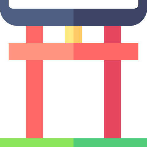 Shinto architecture and city torii torii gate icon Shinto architecture and city torii torii gate icon
