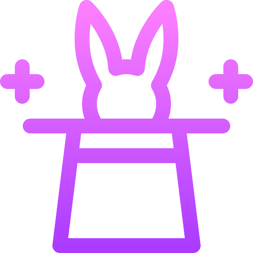 Magician hat entertainment animals magic trick icon Magician hat entertainment animals magic trick icon
