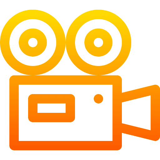 Video camera cinema movie camera technology icon Video camera cinema movie camera technology icon