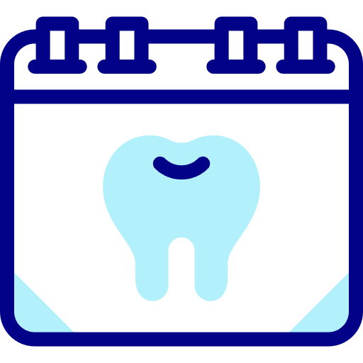 Dentist dentist time and date calendar icon