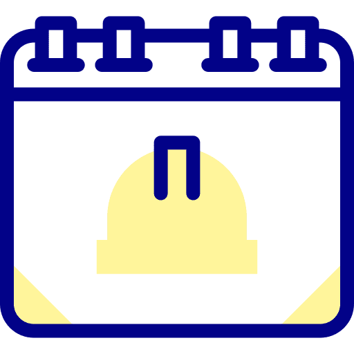 Labour day organization schedule calendar icon