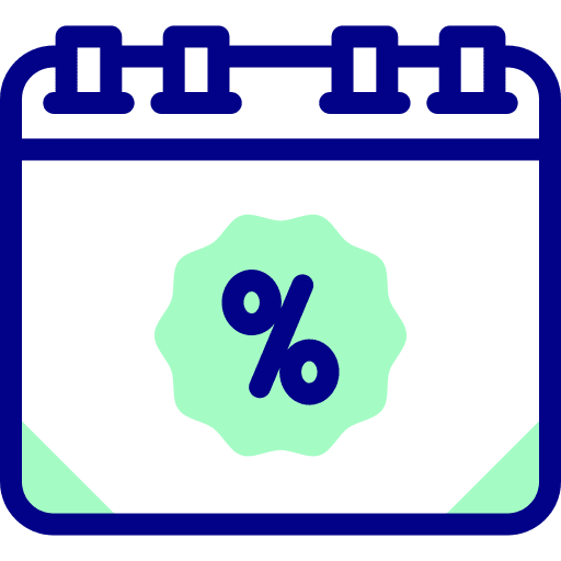 Sales time and date discount commerce and shopping icon