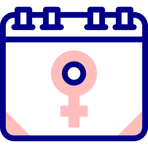Womens day calendar march 8 female icon