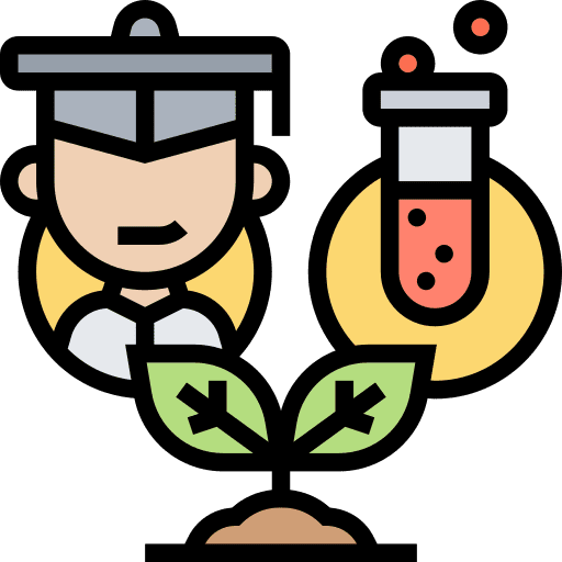 Agriculture agronomy sprout test tube icon
