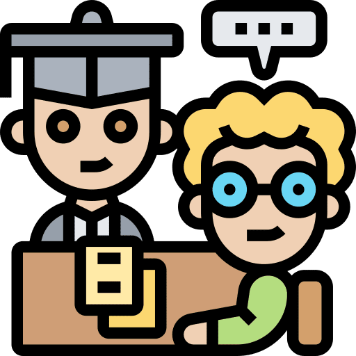 Academic advisor communications mentor icon