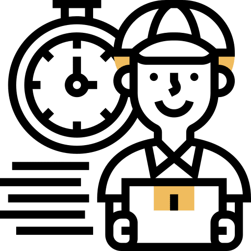 Express service avatar shipping and delivery icon