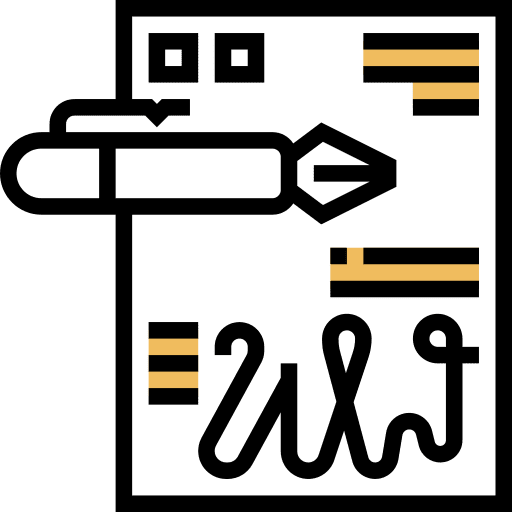 Signature shipping and delivery delivery sign icon