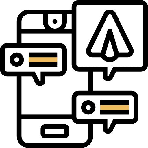 Telegram delivery communication letter icon