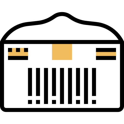 Barcode scan delivery identification barcode icon Barcode scan delivery identification barcode icon