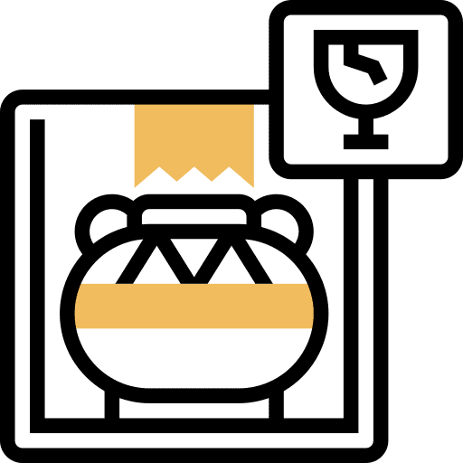 Fragile logistics delivery shipping and delivery packaging icon Fragile logistics delivery shipping and delivery packaging icon