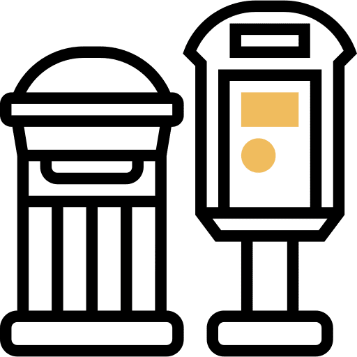 Postbox communications service shipping and delivery icon Postbox communications service shipping and delivery icon