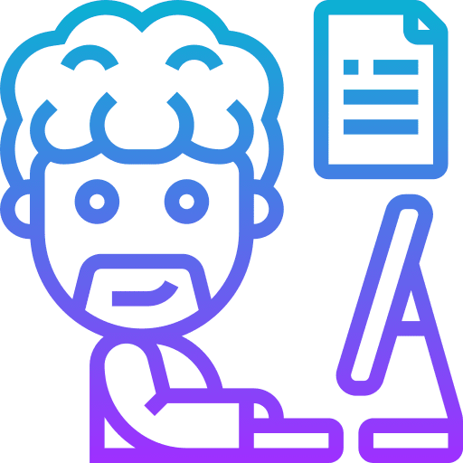 Employee work office man icon Employee work office man icon