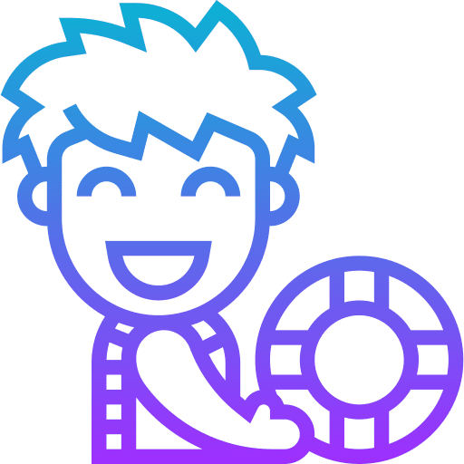 Lifeguard man user help icon Lifeguard man user help icon