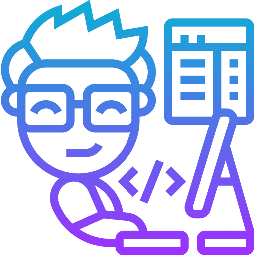 Programmer developer people web programming icon