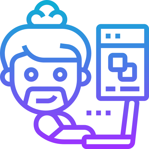 Blogger man influencer blogger icon Blogger man influencer blogger icon