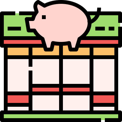 Pork pork architecture and city shop icon