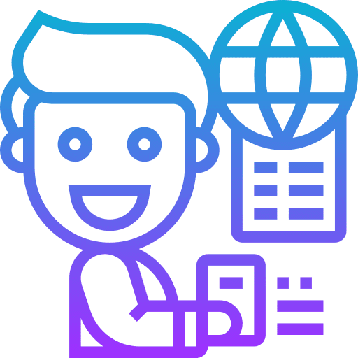 Reporter user people news icon Reporter user people news icon
