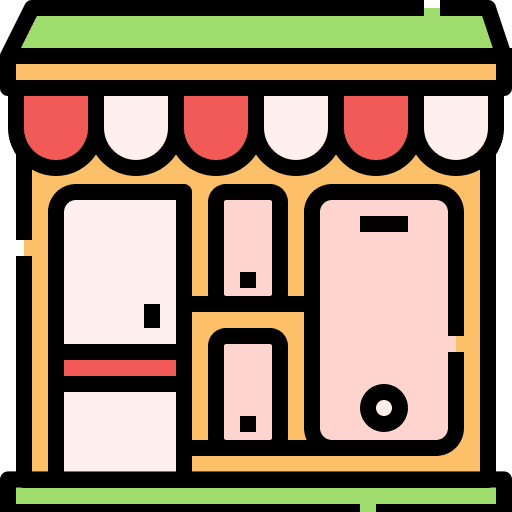 Mobile phone mobile phone shop building icon Mobile phone mobile phone shop building icon