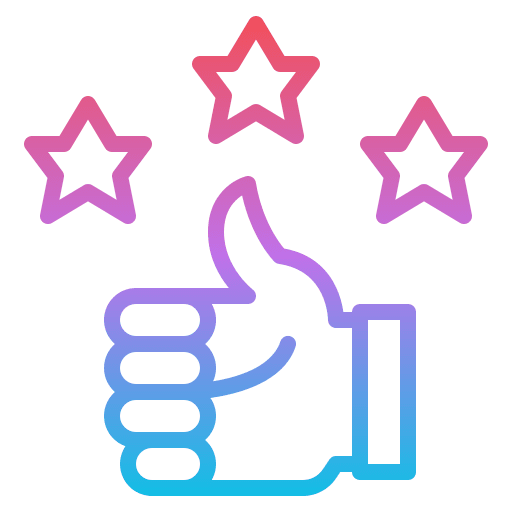 Thumb up like successful nice icon