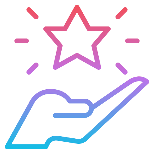 Star hands and gestures shine bright icon Star hands and gestures shine bright icon