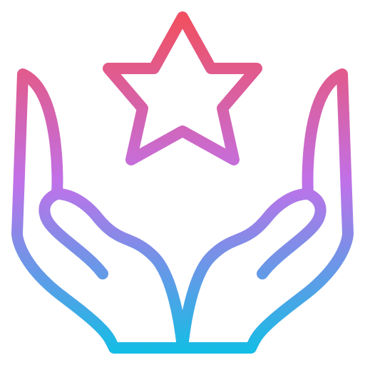 Star hands and gestures star ambition icon Star hands and gestures star ambition icon