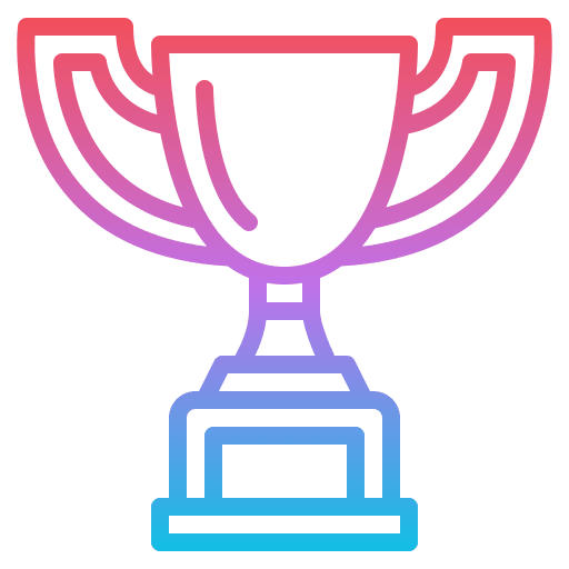 Trophy reward sports and competition contest icon Trophy reward sports and competition contest icon