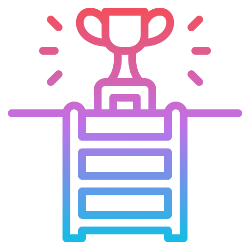 Competition successful trophy high icon Competition successful trophy high icon