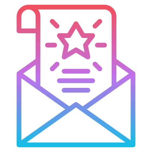 News communications success star icon News communications success star icon