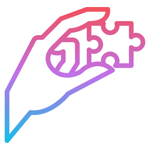 Puzzle hands and gestures puzzle entertainment icon Puzzle hands and gestures puzzle entertainment icon