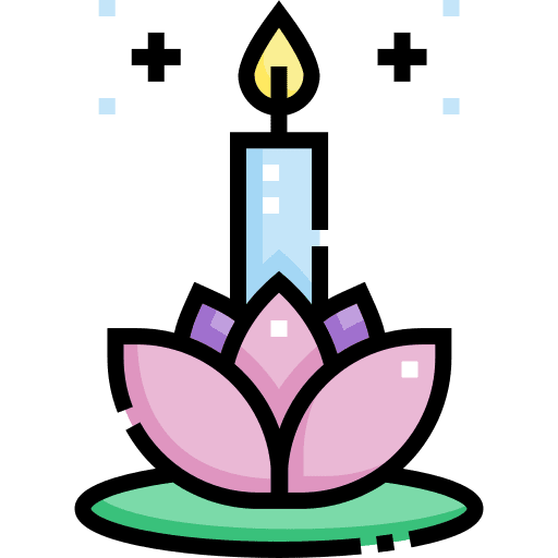 Candle candle cultures lotus icon