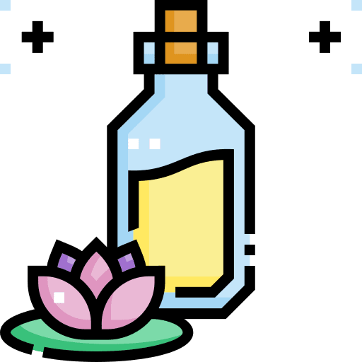 Essential oil flask organic product wellness icon