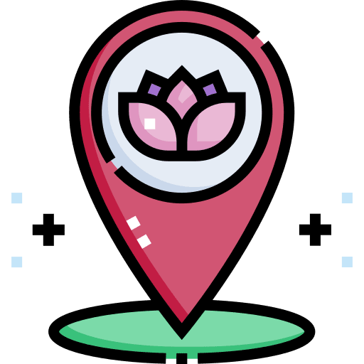 Placeholder maps and location yoga location pin icon