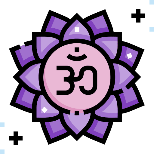Sahasrara knowledge wellness meditate icon