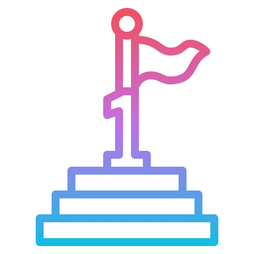 Winner target successful aim icon Winner target successful aim icon