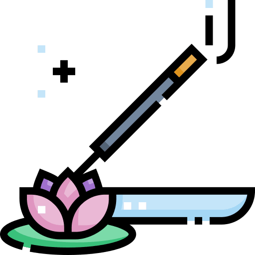 Incense yoga aromatherapy cultures icon