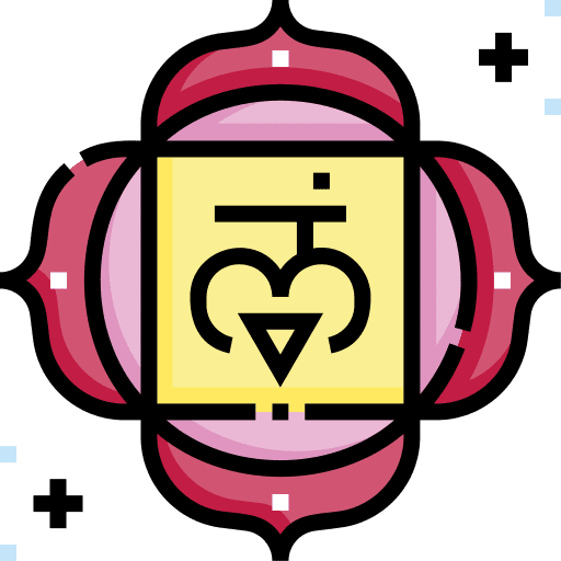 Muladhara energy chakra symbol icon