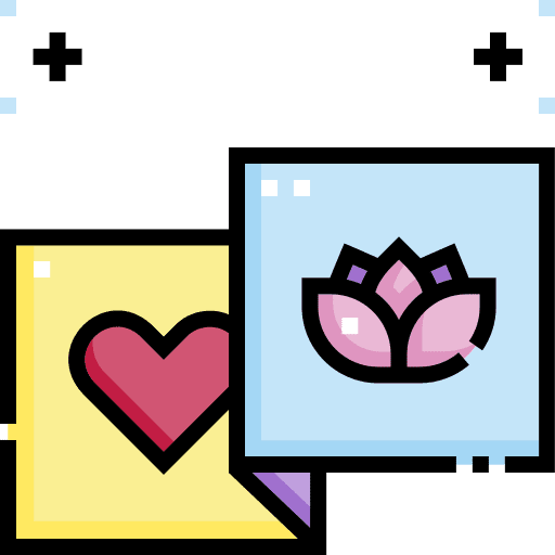 Brochure wellness love heart icon