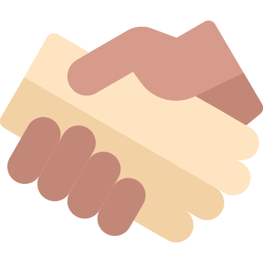 Hand shake deal agreement hands icon