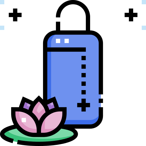 Sand bag sand bag excercise lotus icon