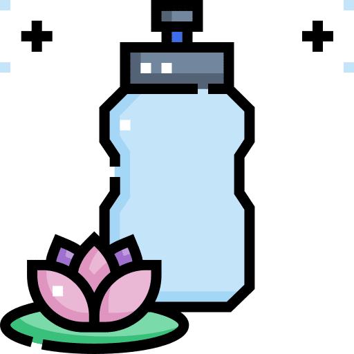 Water bottle wellness hydration reusable bottle icon