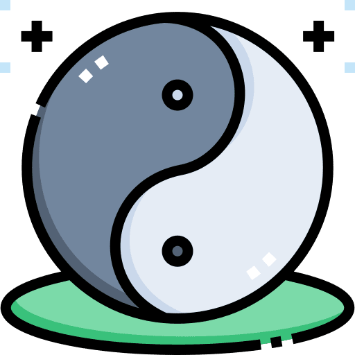 Yin yang chinese yin yang taoism icon