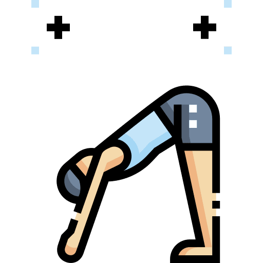 Yoga pose yoga pose wellness dog icon