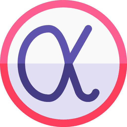 Alpha shapes and symbols greek alpha icon Alpha shapes and symbols greek alpha icon