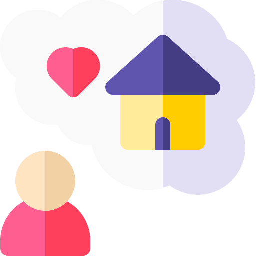 Expectation people user real estate icon Expectation people user real estate icon