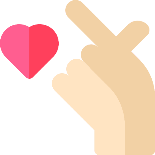 Heart hands and gestures love hand icon Heart hands and gestures love hand icon