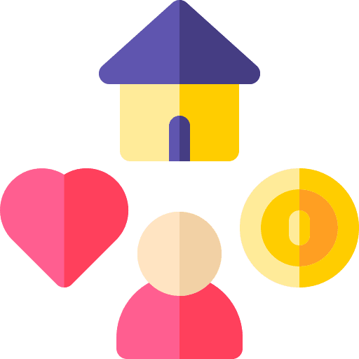 Needs habit house user icon Needs habit house user icon
