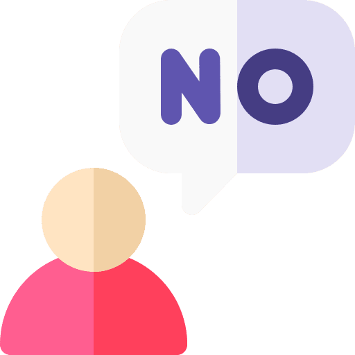 Say no say no bubbles stop icon Say no say no bubbles stop icon