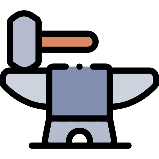 Anvil work hammer work tools icon Anvil work hammer work tools icon
