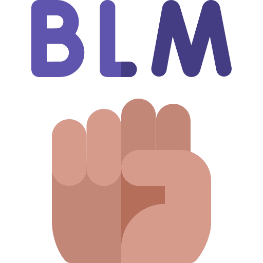Black lives matter blm fist punch icon Black lives matter blm fist punch icon